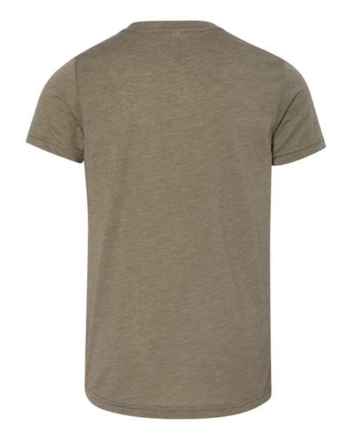 BELLA + CANVAS 3413Y Olive Triblend — back