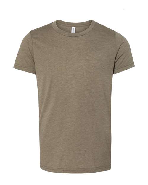 BELLA + CANVAS 3413Y Olive Triblend — front
