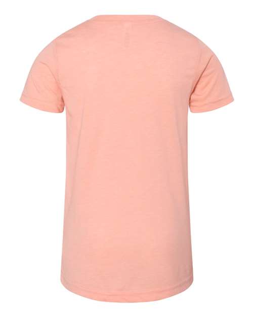 BELLA + CANVAS 3413Y Peach Triblend — back