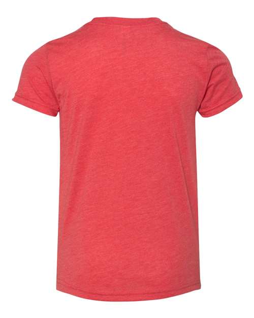 BELLA + CANVAS 3413Y Red Triblend — back