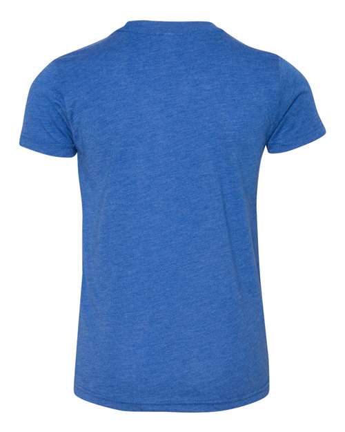 BELLA + CANVAS 3413Y True Royal Triblend — back