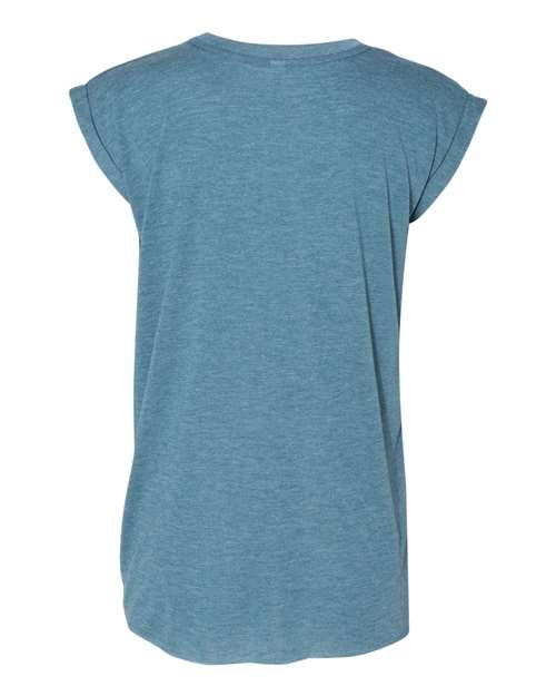 BELLA + CANVAS 8804 Heather Deep Teal — back