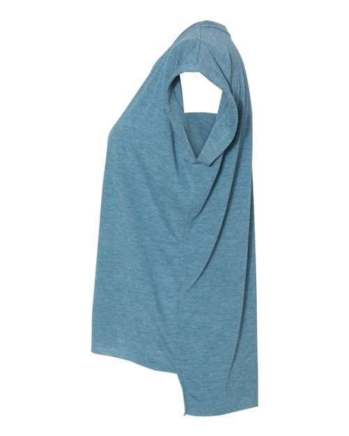 BELLA + CANVAS 8804 Heather Deep Teal — direct side