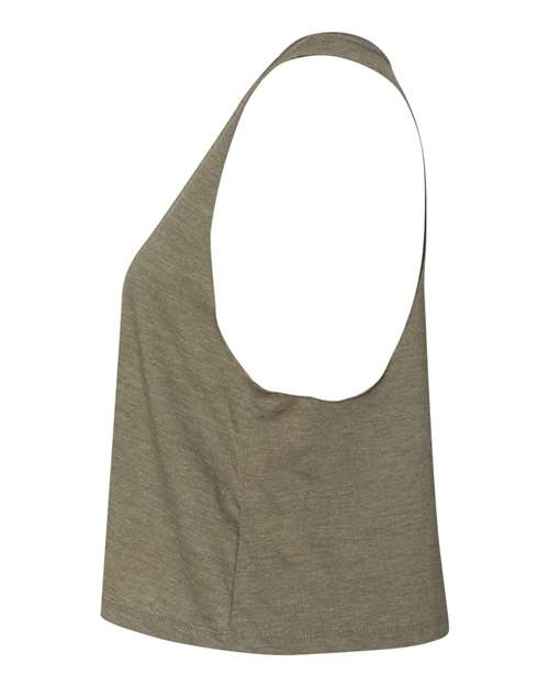 BELLA + CANVAS 6682 Heather Olive — direct side