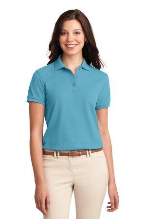 Women's Silk Touch Polo - Maui Blue