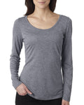 Women's Triblend Long-Sleeve Scoop - Premium Heather