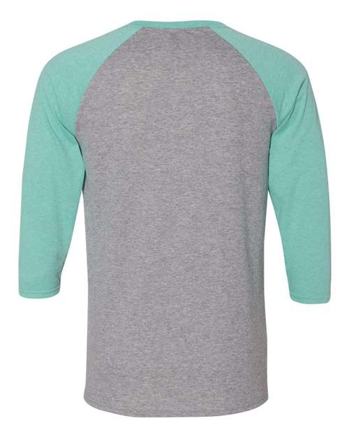 JERZEES 601RR Oxford/ Mint Heather — back