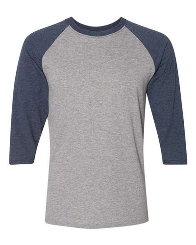JERZEES 601RR Oxford/ Indigo Heather — front