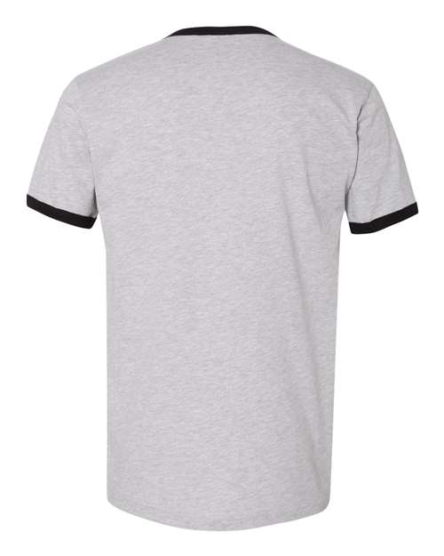 Next Level 3604 Heather Grey/ Black — back