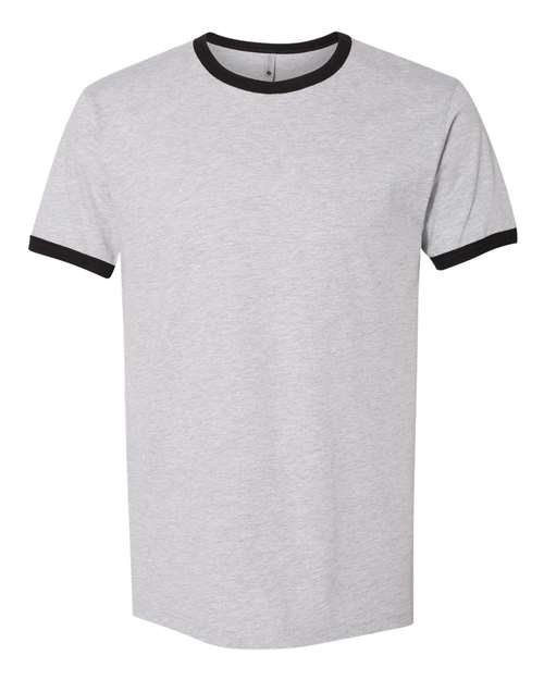 Next Level 3604 Heather Grey/ Black — front