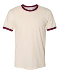 Next Level 3604 Natural/ Maroon — front