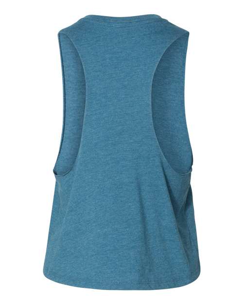 BELLA + CANVAS 6682 Heather Deep Teal — back
