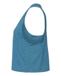 BELLA + CANVAS 6682 Heather Deep Teal — direct side
