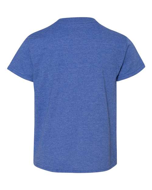 Gildan 8000B Heather Deep Royal — back