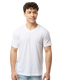 Tultex 0207TC - Unisex Poly-Rich V-Neck Tee - White