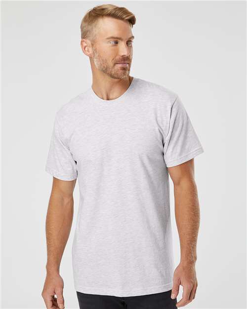 American Apparel 2001 Ash Grey — on model front