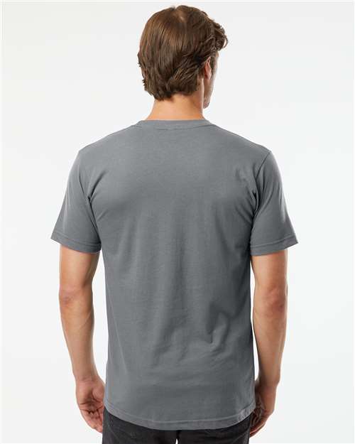 American Apparel 2001 Asphalt — on model back