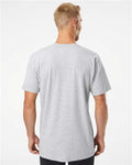 American Apparel 2001 Heather Grey — on model back