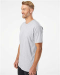 American Apparel 2001 Heather Grey — on model side