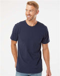 American Apparel 2001 Navy — on model front