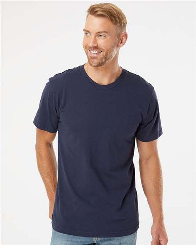 American Apparel 2001 Navy — on model front