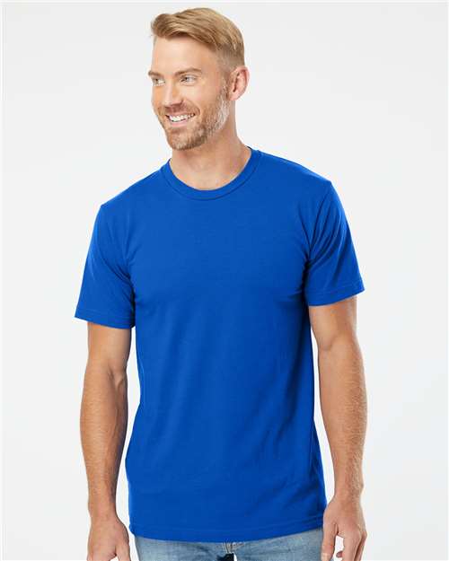 American Apparel 2001 Royal Blue — on model front