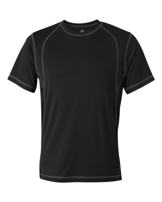 Pieced Interlock T-Shirt - Black / Slate