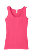 Women's Junior The Concert Tank - Neon Pink