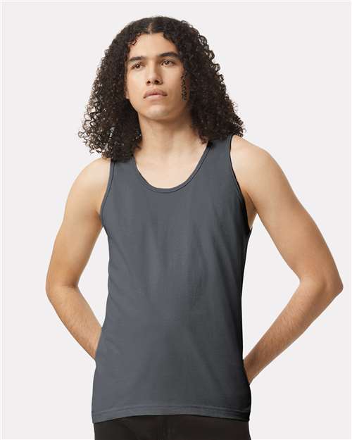 American Apparel 2408 Asphalt — on model front
