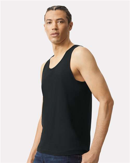 American Apparel 2408 Black — on model side