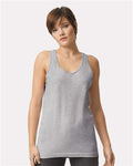 American Apparel 2408 Heather Grey — on model front