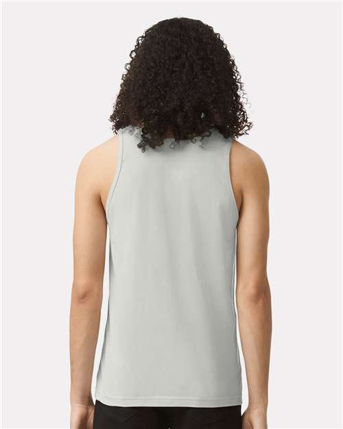 American Apparel 2408 New Silver — on model back