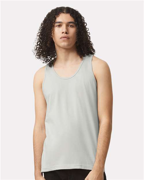 American Apparel 2408 New Silver — on model front