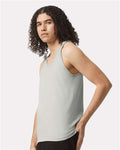 American Apparel 2408 New Silver — on model side