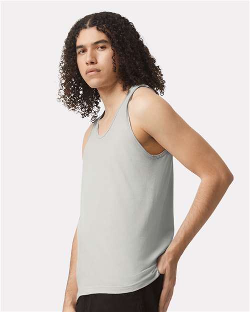 American Apparel 2408 New Silver — on model side