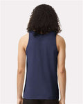 American Apparel 2408 Navy — on model back