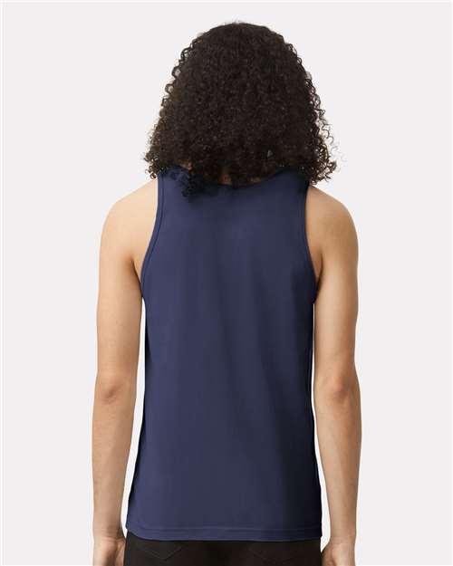 American Apparel 2408 Navy — on model back