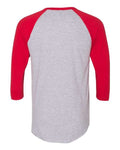 American Apparel BB453W Heather Grey/ Red — back