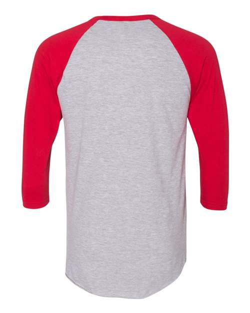 American Apparel BB453W Heather Grey/ Red — back