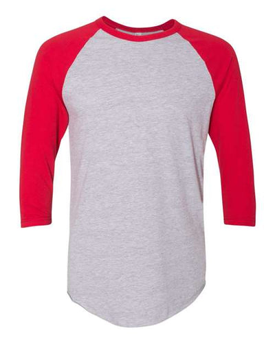 American Apparel BB453W Heather Grey/ Red — front