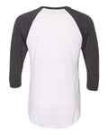 American Apparel BB453W White/ Heather Black — back