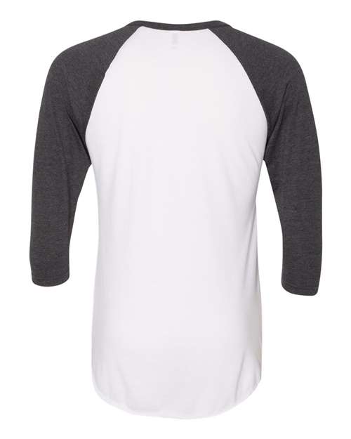 American Apparel BB453W White/ Heather Black — back