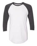 American Apparel BB453W White/ Heather Black — front