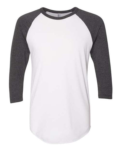 American Apparel BB453W White/ Heather Black — front