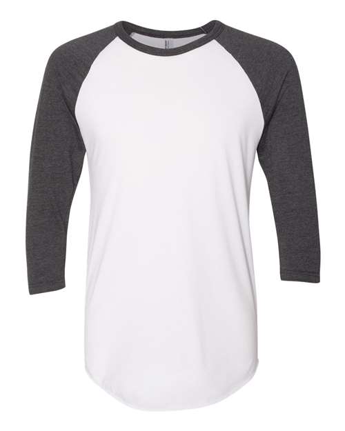 American Apparel BB453W White/ Heather Black — front