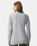American Apparel 2007 Heather Grey — on model back
