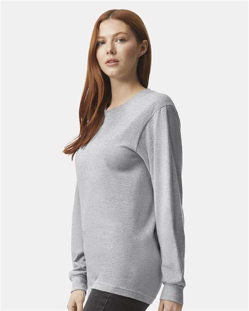 American Apparel 2007 Heather Grey — on model side