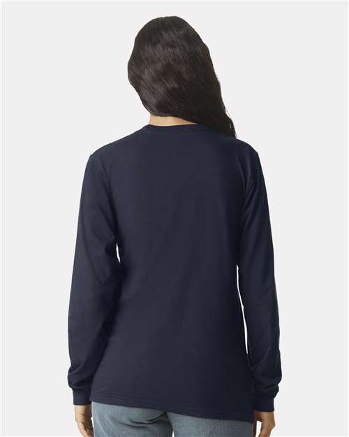 American Apparel 2007 Navy — on model back