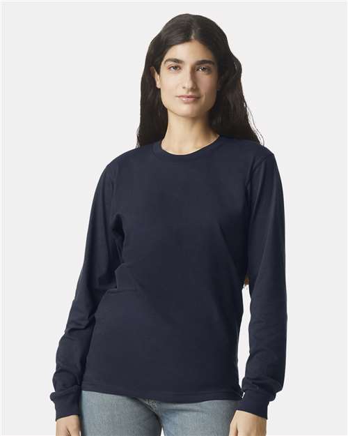 American Apparel 2007 Navy — on model front