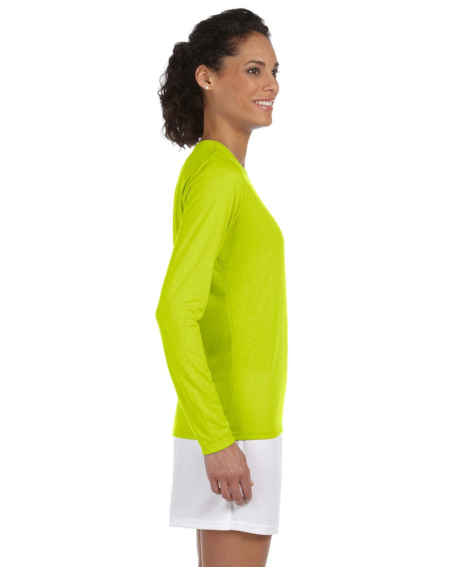 Women's Performance® Women's Long-Sleeve T-Shirt - High Viz Safety Green